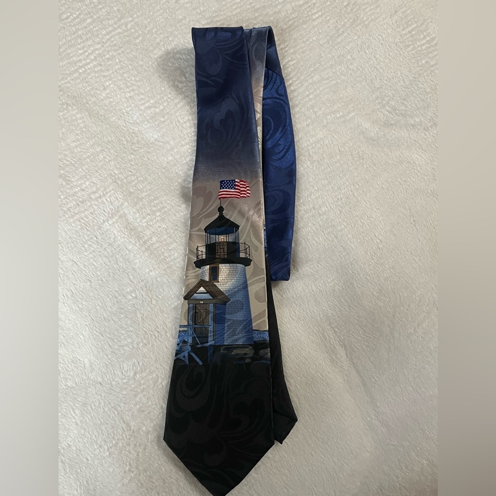 Steven Harris lighthouse tie